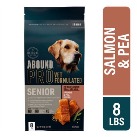 ABOUND® Pro Vet Formulated Salmon & Pea Recipe Senior Dry Dog Food, 8 ...