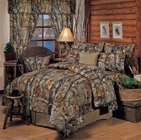 Realtree All Purpose Hd 8 Pc Camo Comforter Set Queen Size Camo