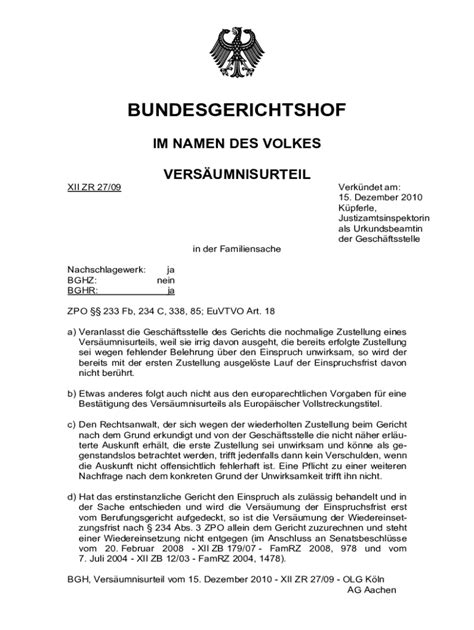 Fillable Online Im Namen Des Volkes Urteil Rechtsberaterhaftung Fax