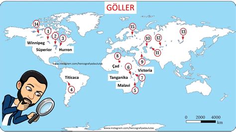 Dünya Göller Haritası izemania blogspot