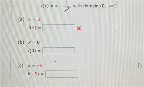 Solved F X X 1x2 ﻿with Domain