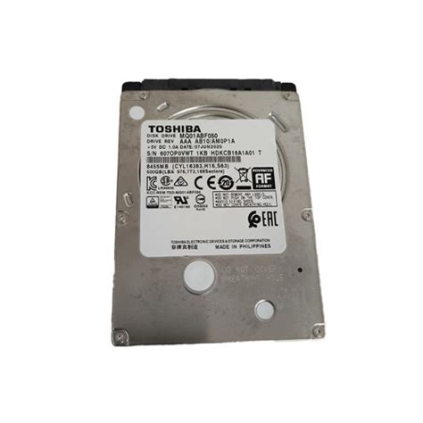 Toshiba 500GB Laptop Hard Drive Disk MQ01ABF050