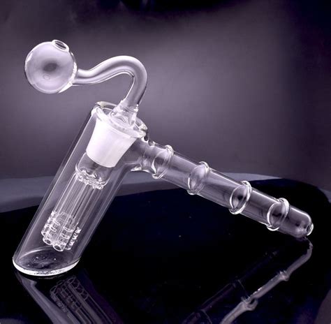 Mini Mm Glass Hammer Oil Burner Bongs Arm Perc Percolator Mini