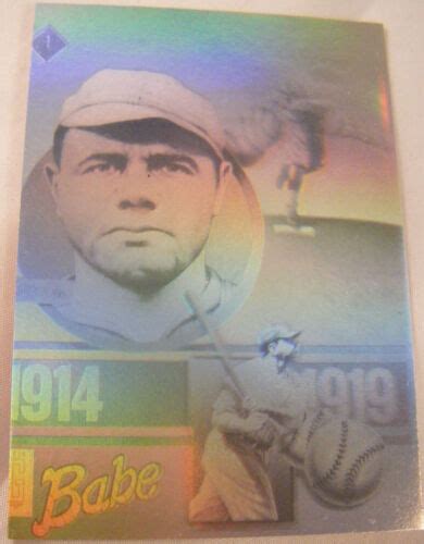 Babe Ruth 1992 Gold Entertainment H1 Hologram Card NM Condition EBay
