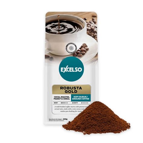 Excelso Robusta Gold Bubuk G Excelso Coffee