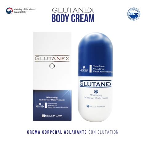 Glutanex™ Body Cream Crema Corporal Aclarante Hidratante Y Calmante