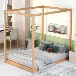 Full-size Canopy Bed with Wood Frame - Bed Bath & Beyond - 36767961