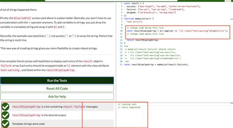 Create Strings Using Template Literals Page Javascript The