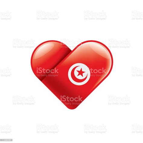 Tunisia Flag Vector Illustration On A White Background Stock