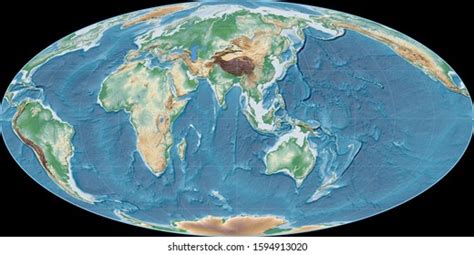 High Resolution Satellite View Planet Earth Stock Illustration