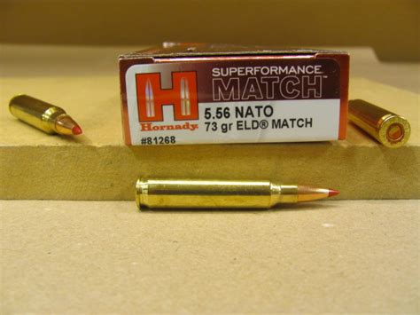 20 Round Box 5 56 Nato 73 Grain ELD Match Hornady Superformance Match