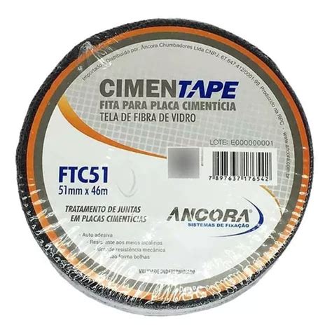 Fita Telada Fibra De Vidro Cimentícia 51mm X 46m Ancora Parcelamento