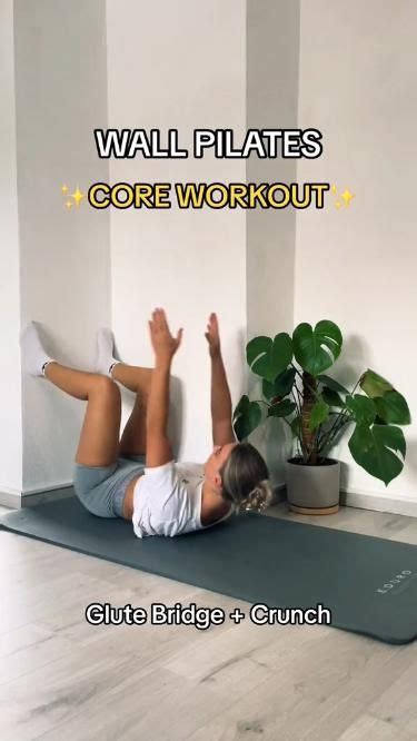 Wall Pilates Workout Core Workout Body Pilates Workout Abs Workout