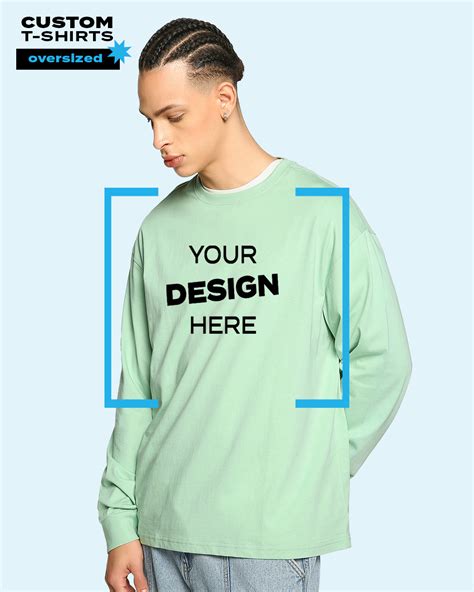 Buy Men S Green Customizable Oversized T Shirt Online At Bewakoof