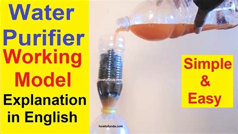 Water Purification Working Model 4 Stages Explained In English For