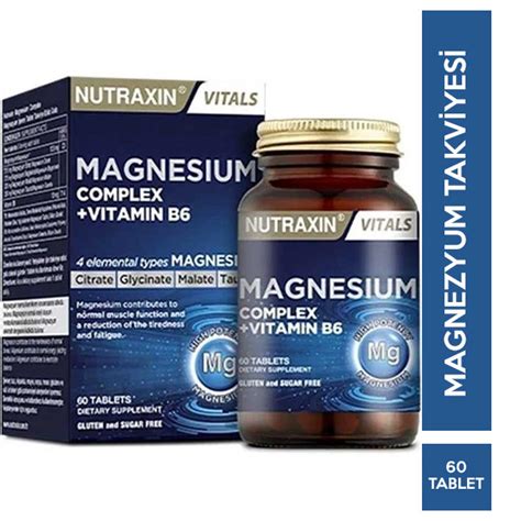 Nutraxin Magnesıum Complex Vitamin B6 60 Tablet Nar Ecza