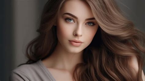 Premium Ai Image Healthy Hair Woman Beautiful Hairstyle Illustration