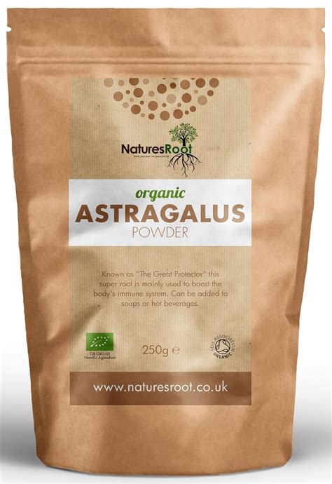 Natures Root Organic Astragalus Root Powder 1kg Boost Vitality