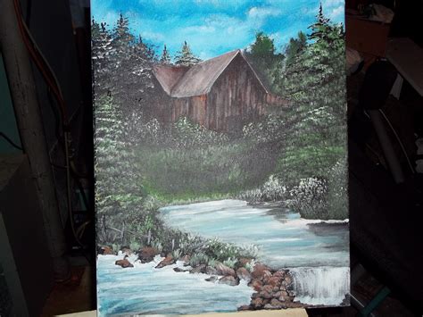 old barn | Old barns, Old barn, Painting