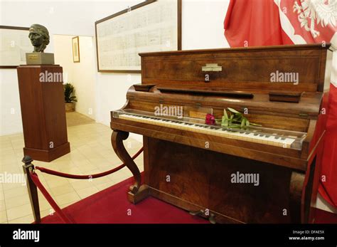 Piano supposed to have belonged to Chopin. Frederic Chopin´s room in Stock Photo, Royalty Free ...