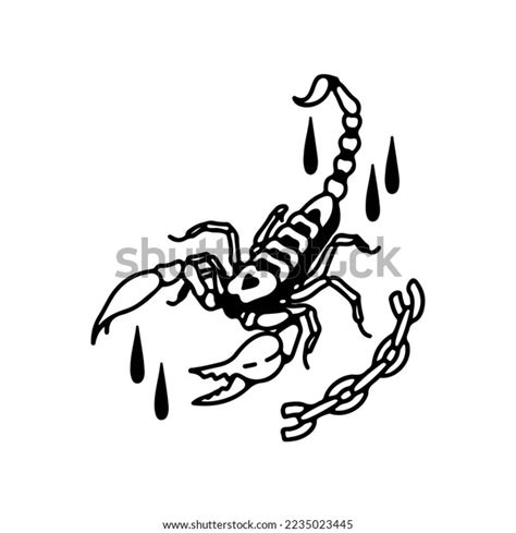 Scorpion Chain Vector Illustration Stock Vector (Royalty Free ...