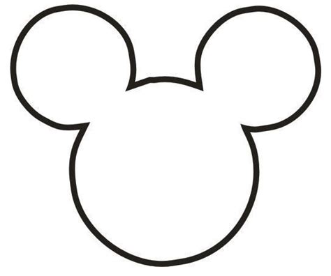 Mickey Mouse Outline Chart Mickey Mouse Outline Mickey Mouse Mickey ...