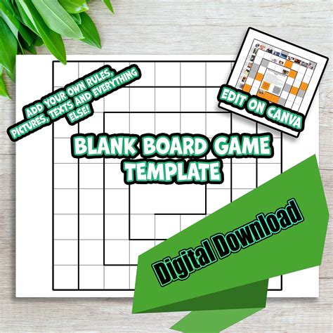 DIY Blank Game Board, Kids Game Board, Adult Game Board, Board Game ...