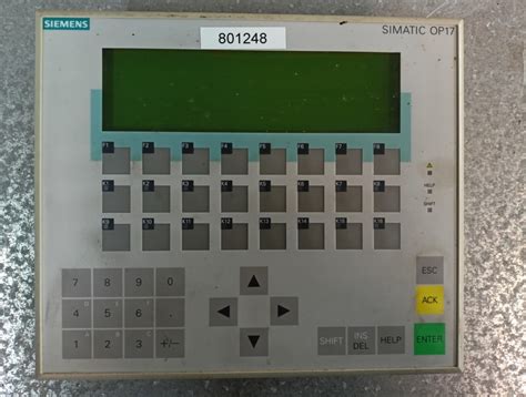 Siemens Simatic Operator Panel OP 17 DP HOS BV