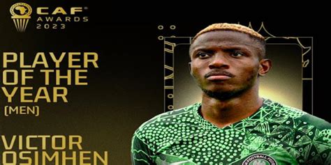 Le Nigérian Victor Osimhen est le Ballon d Or africain 2023 Infomédiaire