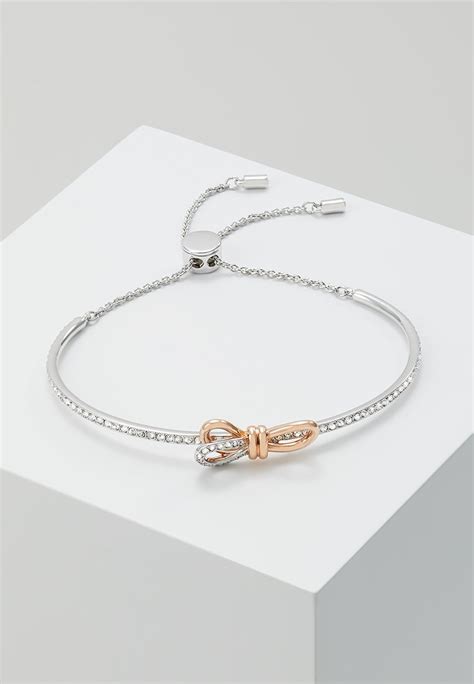 Swarovski Lifelong Bow Bangle Armband Rosegold Colouredsilver