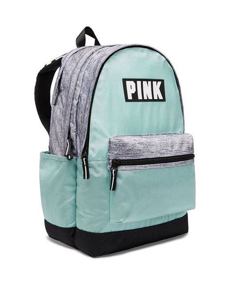 Victorias Secret Pink Campus Backpack Sheer Seafoam And Horizon Pink Backpack Campus Backpack