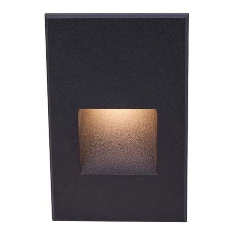 WAC Lighting Black LED Recessed Step Light | WL-LED200-C-BK ...