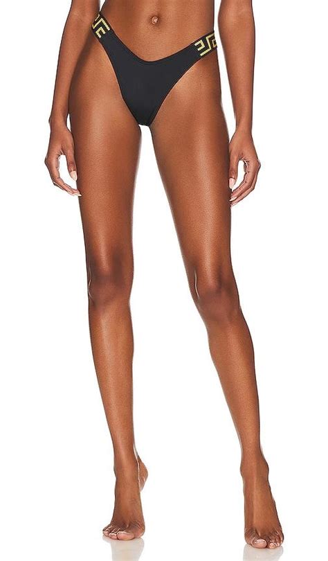 Versace Vita Eco Bikini Bottom In Black Lyst