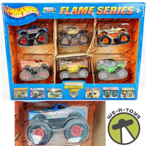 Hot Wheels Monster Jam Metal Collection Flame Series C1424 Mattel 2003 Nrfb Eur 81 25 Picclick Fr