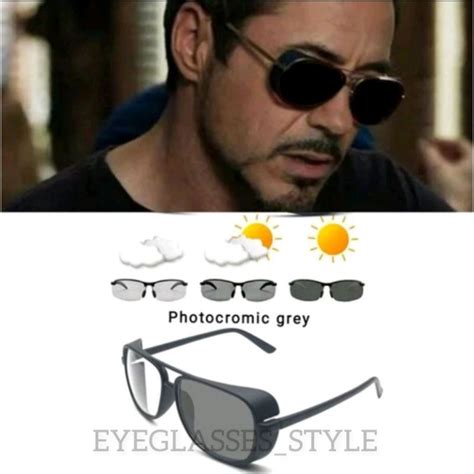 Jual Kacamata Steampunk Tony Stark Kacamata Photocromic Lensa Normal