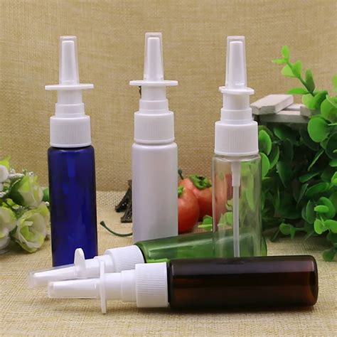 100 Unids Lote 30ml Botella De Spray Nasal De Colores Nasal De Botella