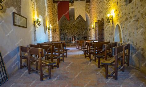 Premium Photo | Interior of a medieval castle in toledo, spain. stone ...