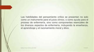 Pensamiento crítico y paradigmas en enfermería PPT