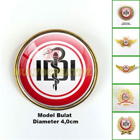 Jual Pin Idi Pin Bros Wing Logo Ikatan Dokter Indonesia Logam Kuningan