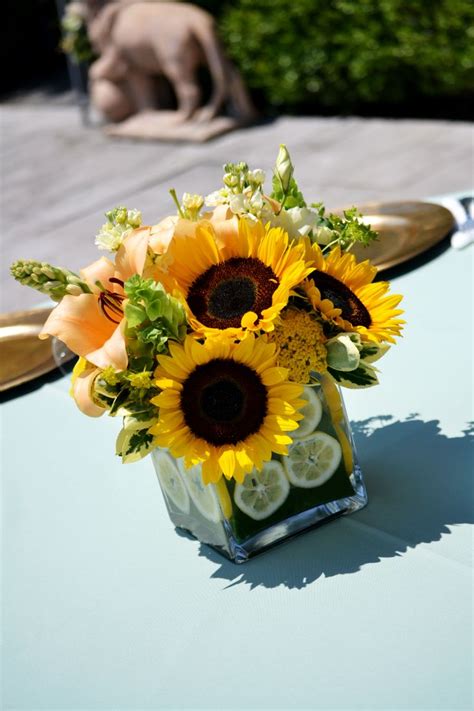 Pin By Eren Villa Deleon On Party Ideas Sunflower Centerpieces