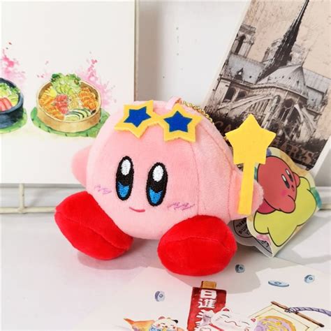 Pl Schtier Kirby Mit Blauen Sternen Kuscheltier Stofftier Mein