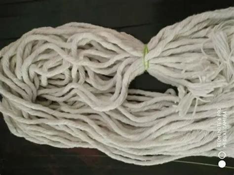 Twisted Cotton 2s White 12play Mop Yarn 12 Paly At Rs 91 Kg In