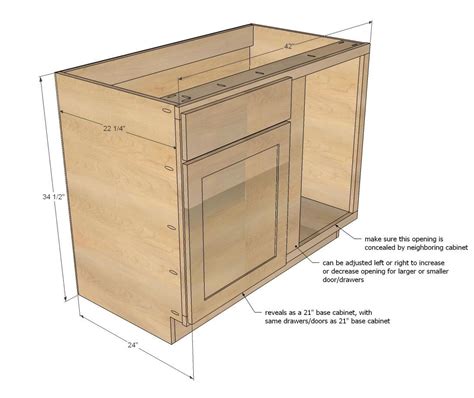 Ana White Build A 42 Base Blind Corner Cabinet Momplex Vanilla