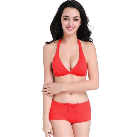 SWIMMART Hot Red Sexy Bikini Joyous Bra Push Up Sexy Support Top