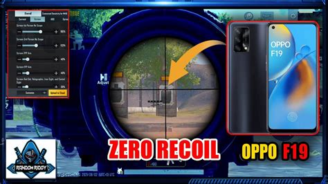 Best Zero Recoil Sensitivity For Oppo F19 PUBG MOBILE BGMI ADS