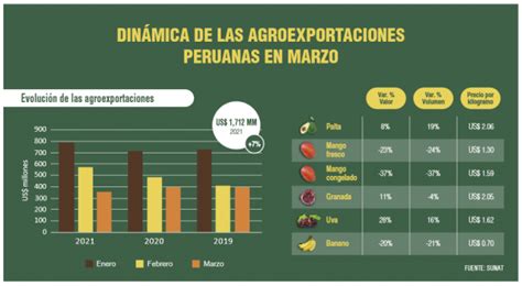 Agroexportaciones Peruanas Suman Us 353 Millones En Marzo Mostrando Una Contracción De 11