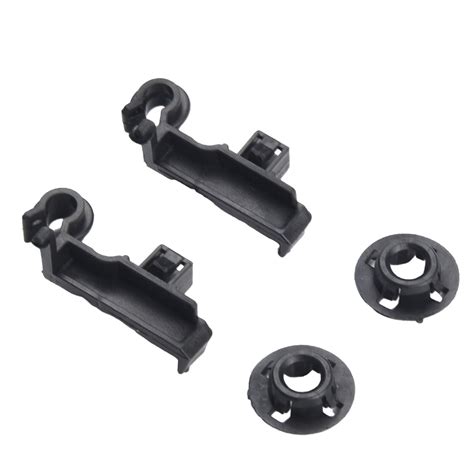 Easy To Install Car Hood Prop Rod Clips Grommet Plastic Holder Set Of 2