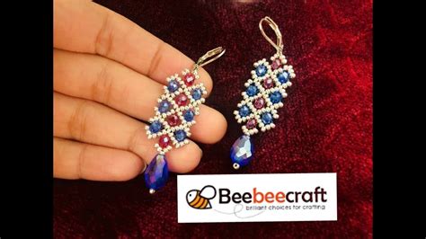 Beebeecraft Tutorial Beadicted Earrings How To Make Beaded