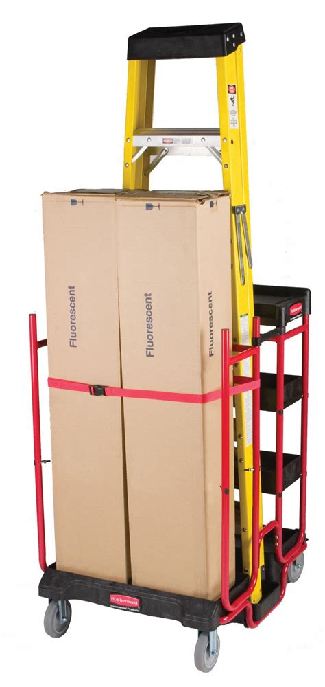 Rubbermaid Commercial Products Ladder Cart 2 Swivel 2 Rigid