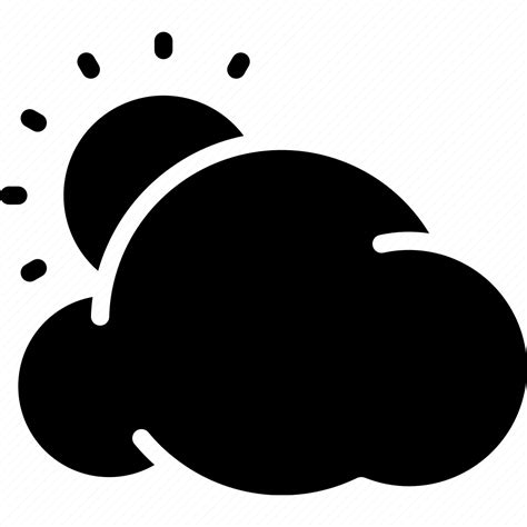 Cloud Cloudy Sunny Weather Icon Download On Iconfinder